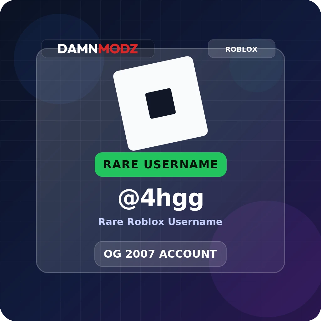 @4hgg, 2007-2020 OG Account