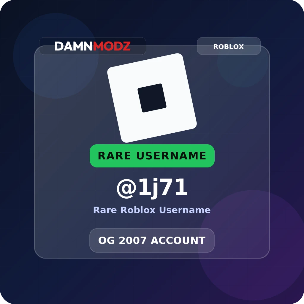 @1j71, 2007-2020 OG Account