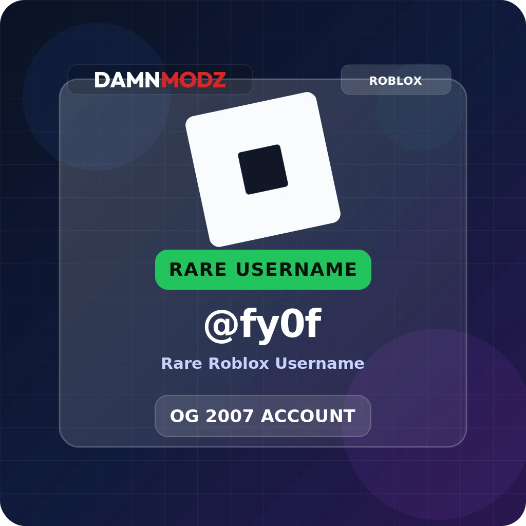 @fy0f, 2007-2020 OG Account