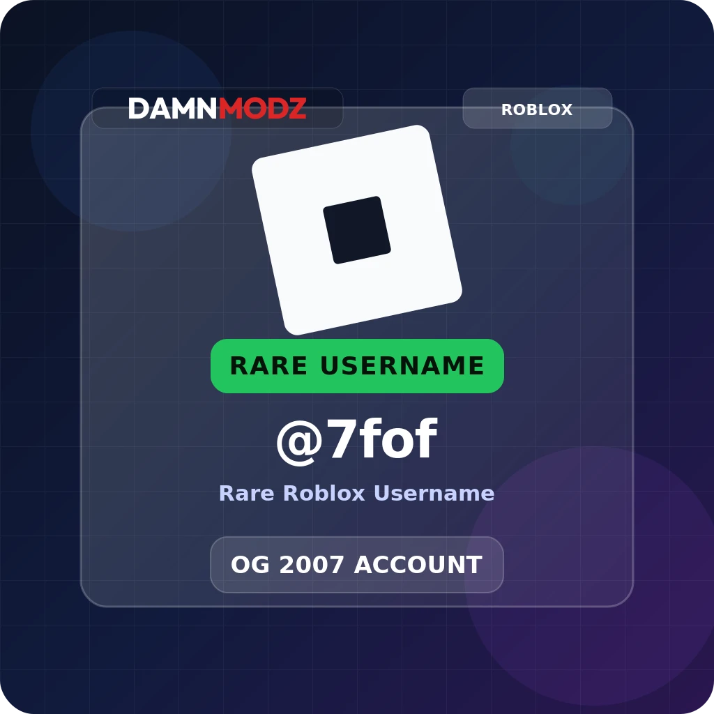 @7fof, 2007-2020 OG Account