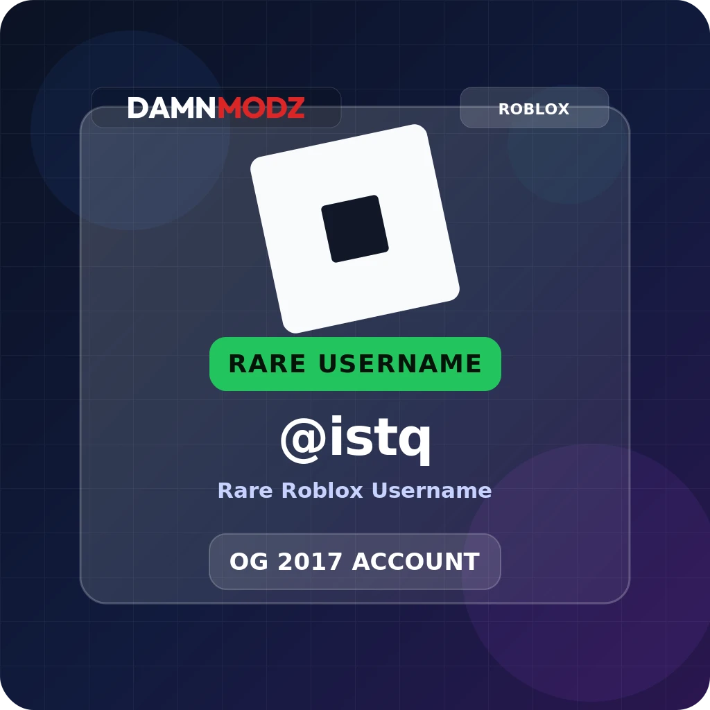 @istq, 2017 OG Account