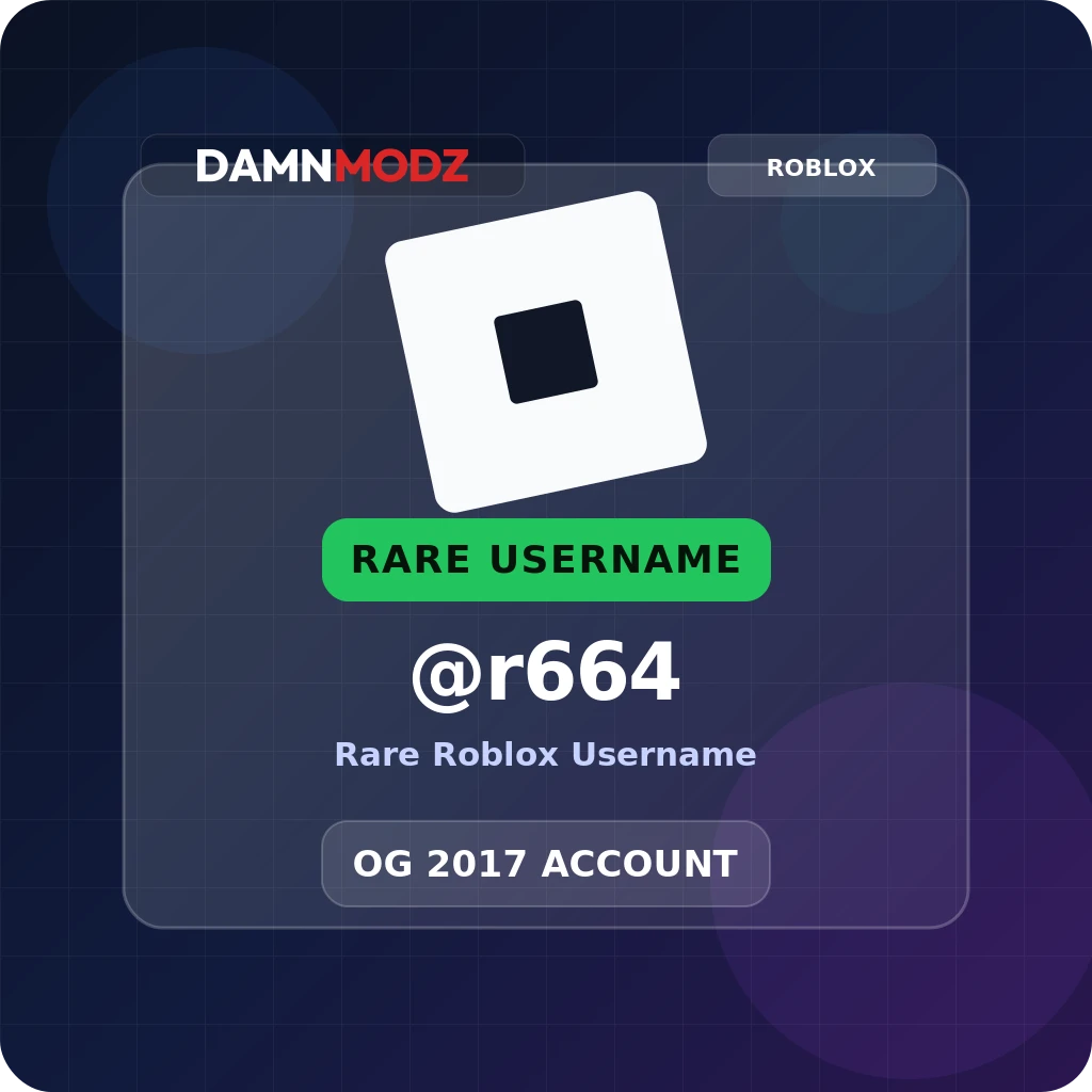 @r664, 2017 OG Account