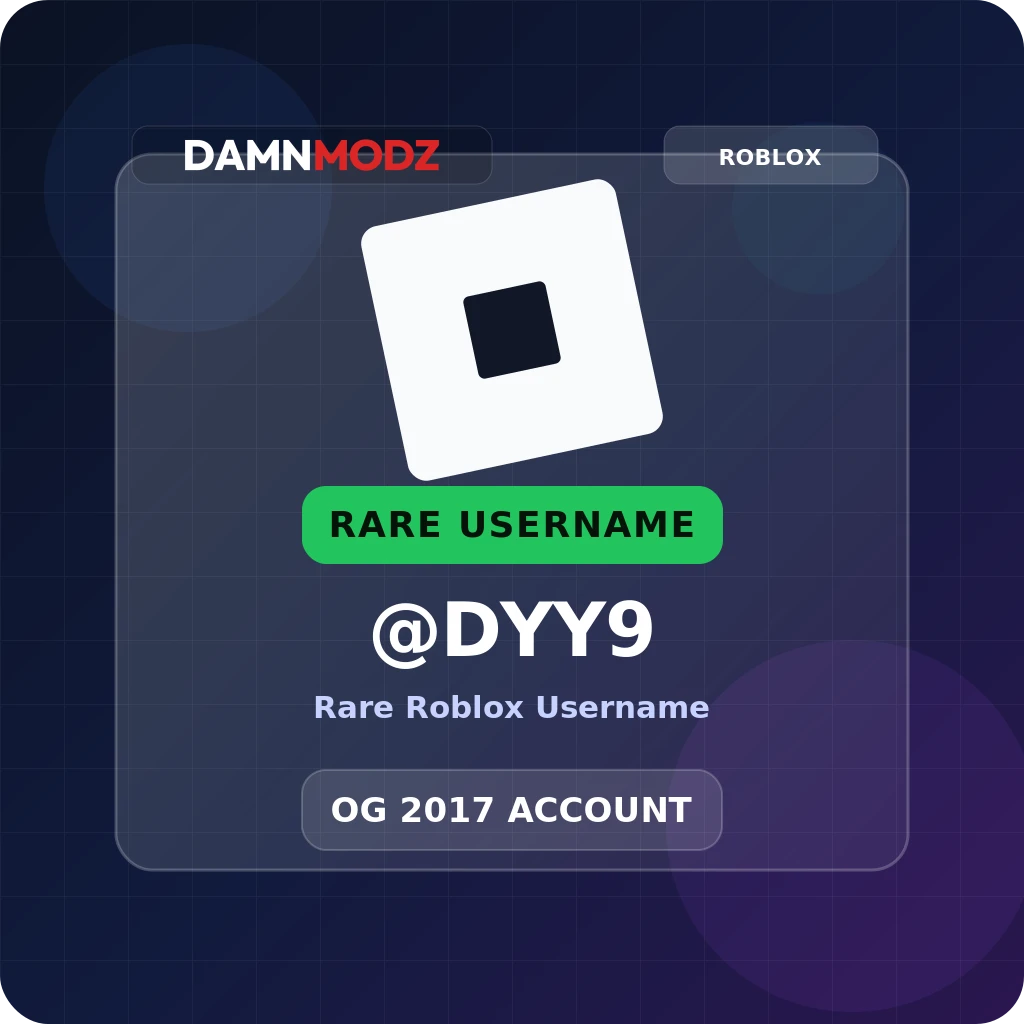 @DYY9, 2017 OG Account