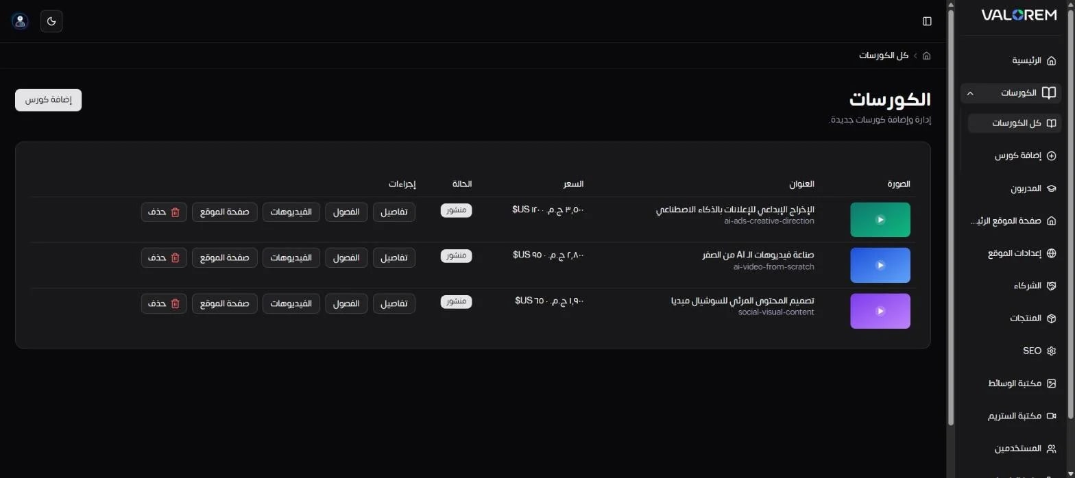 Visual Showcase: Ali Bambozya: LMS Admin & Analytics Dashboard - Screenshot of 14