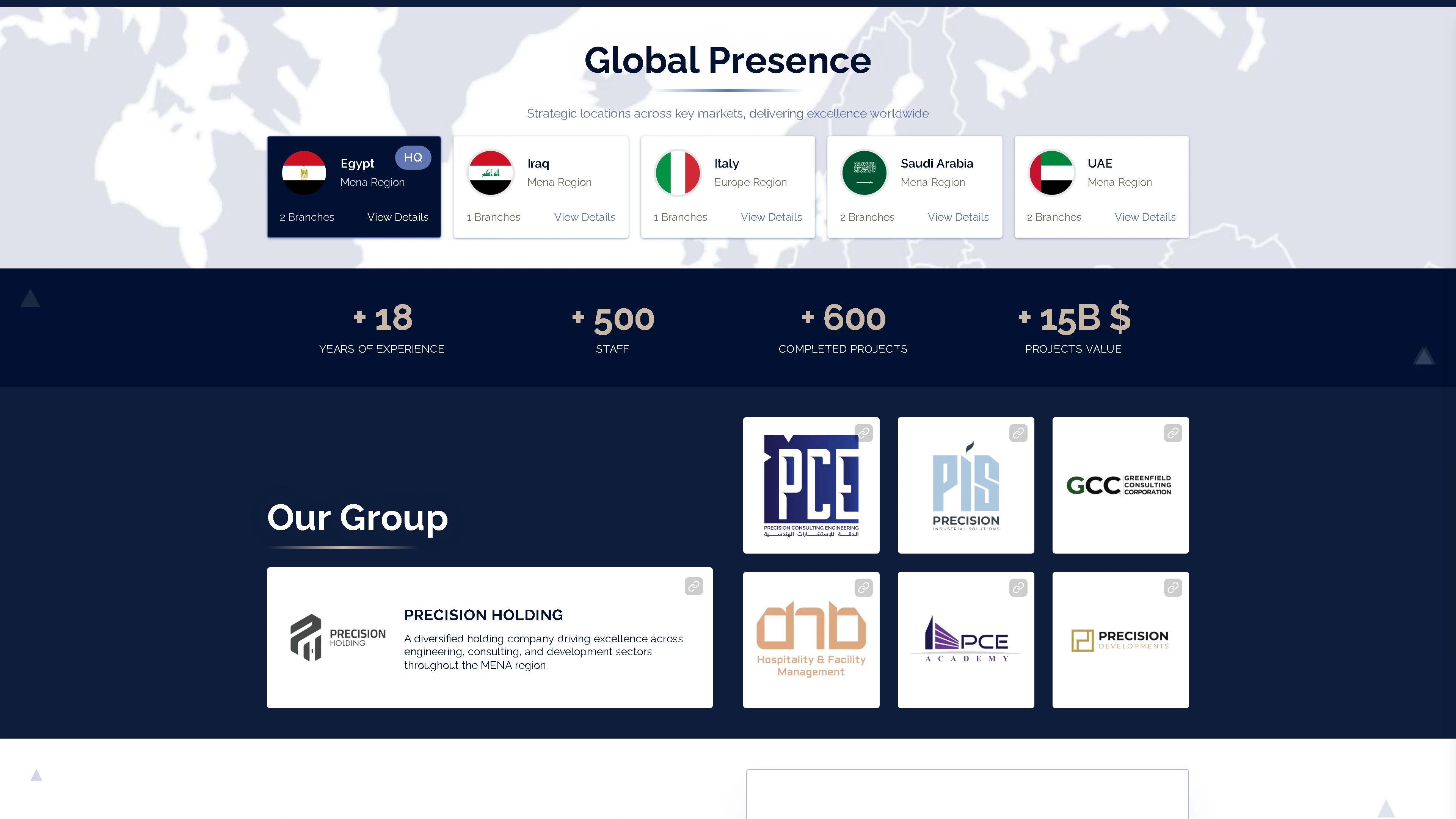معرض الصور: الدقة للاستشارات الهندسية: موقع مؤسسي ونظامي - لقطة شاشة من 6