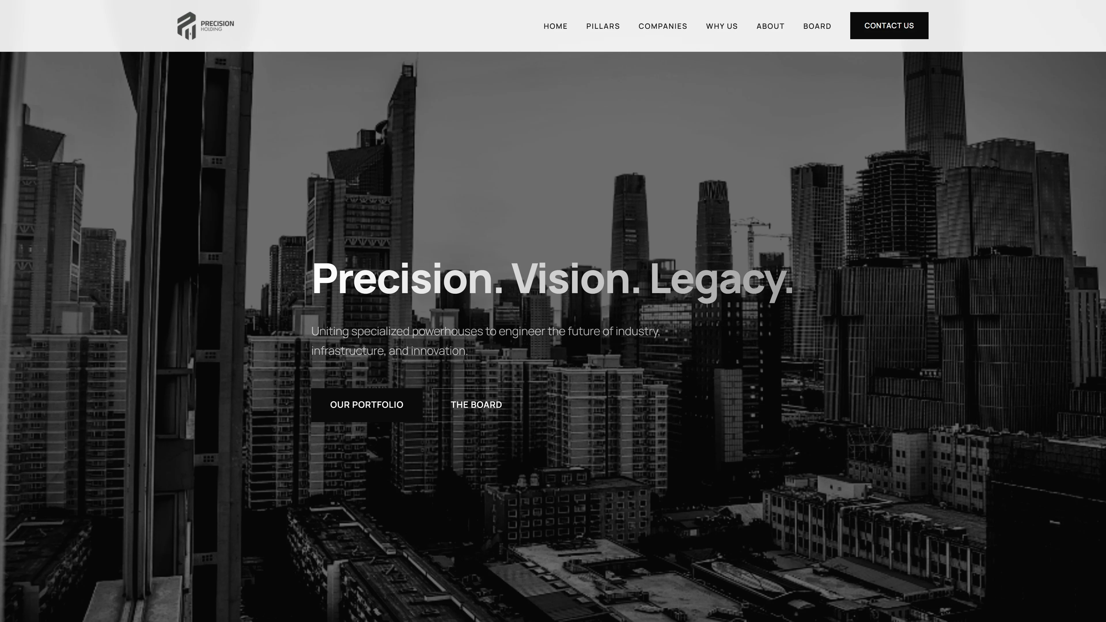 معرض الصور: Precision Holding (القابضة الدقيقة): موقع مؤسسي لمجموعة قابضة متعددة القطاعات - لقطة شاشة من 1