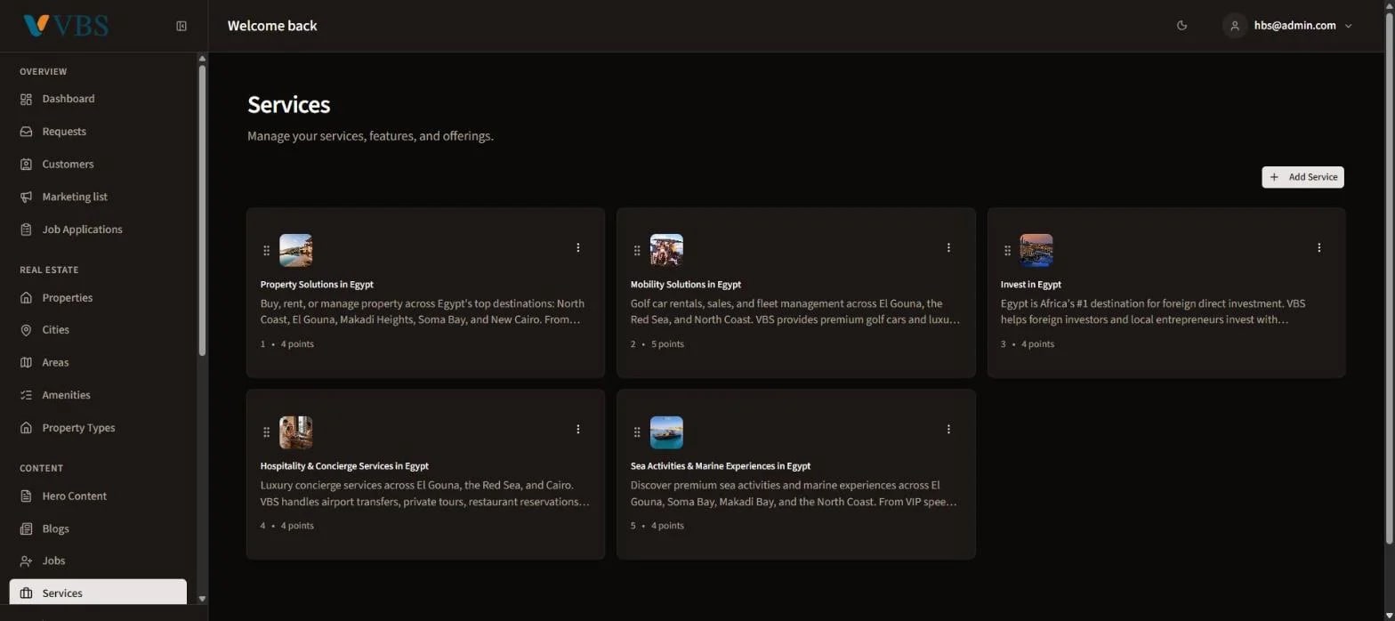 Visual Showcase: Venus Business Solutions: CMS & Mini CRM Dashboard - Screenshot of 9