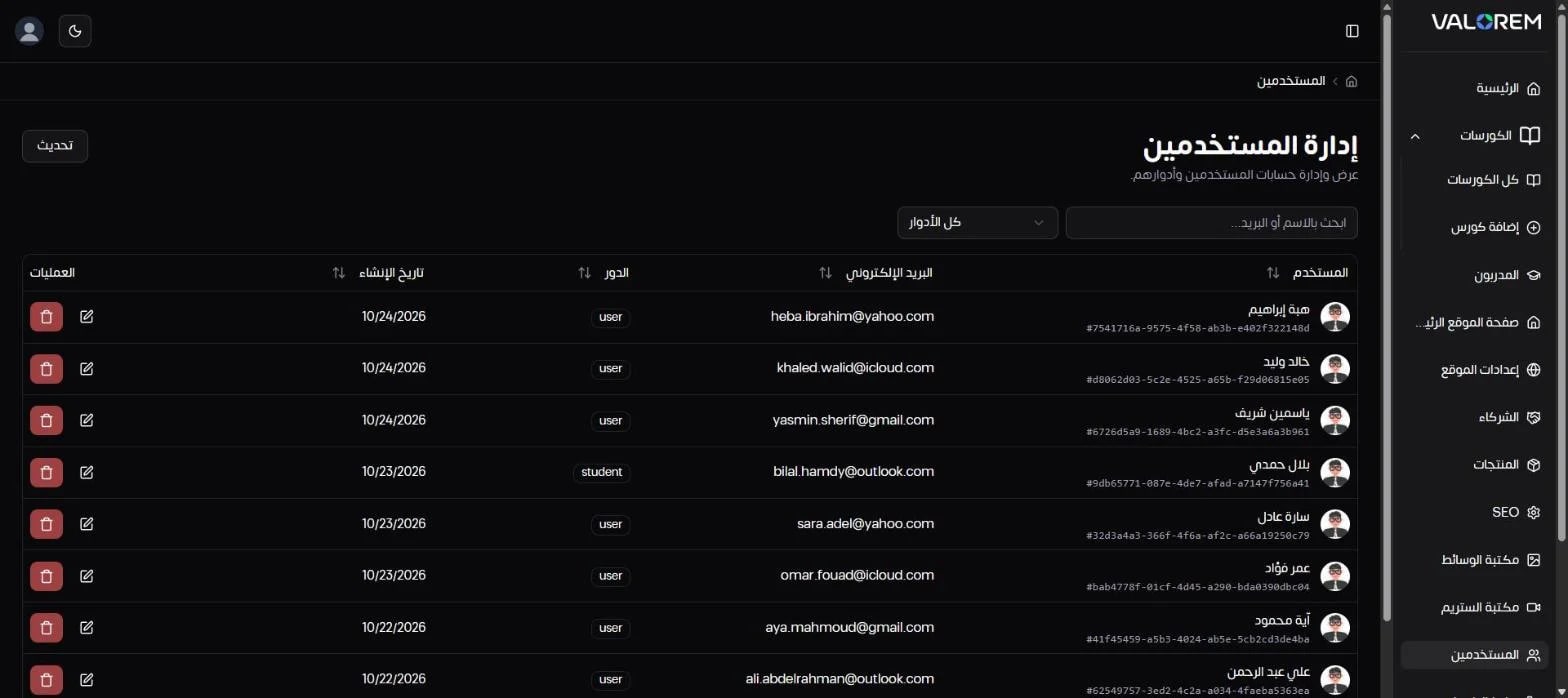 Visual Showcase: Ali Bambozya: LMS Admin & Analytics Dashboard - Screenshot of 18