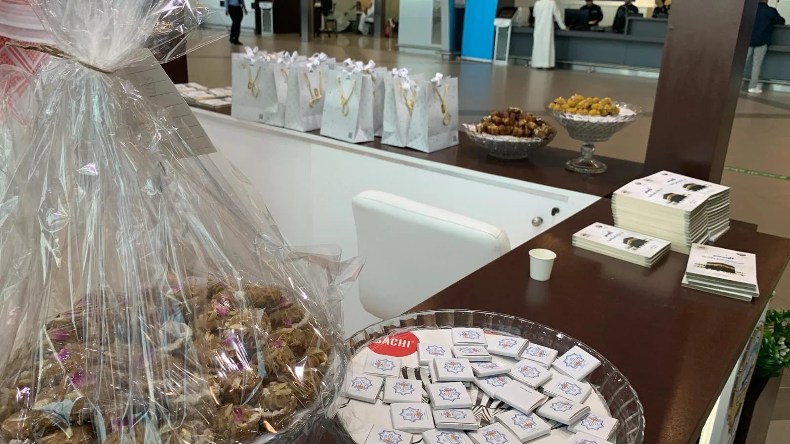 Talbiya Initiative team at Kuwait International Airport terminals T1 and T4 during Hajj season