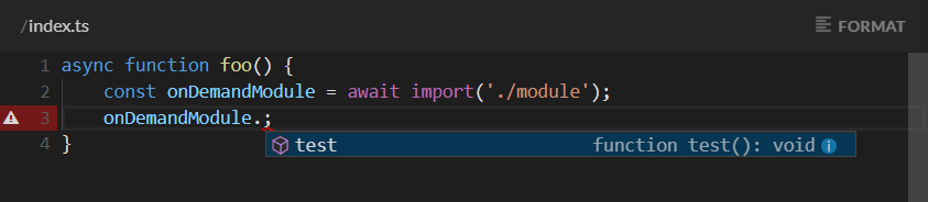 Stackblitz on demand module example