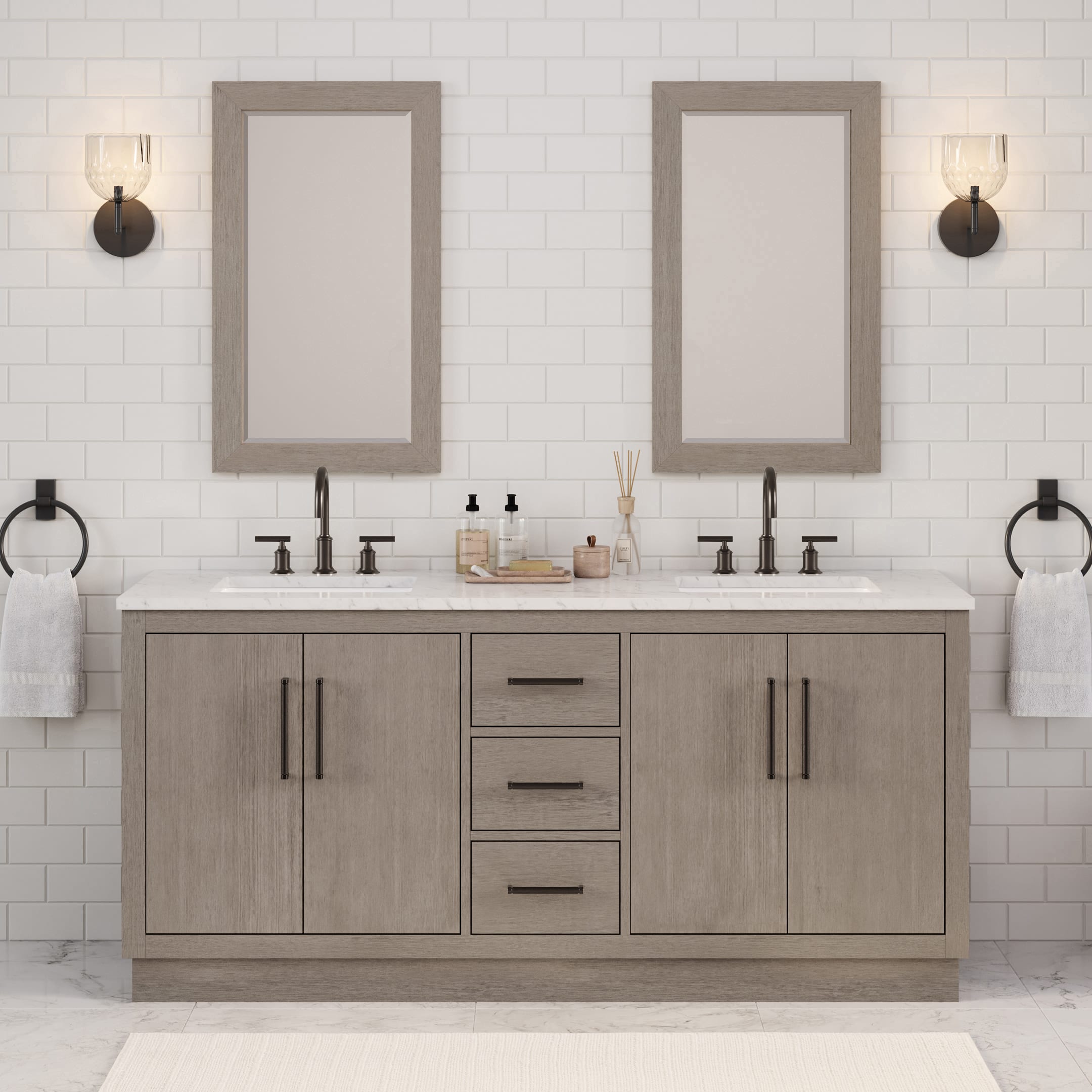 Hugo Vanity with Carrara White Marble
