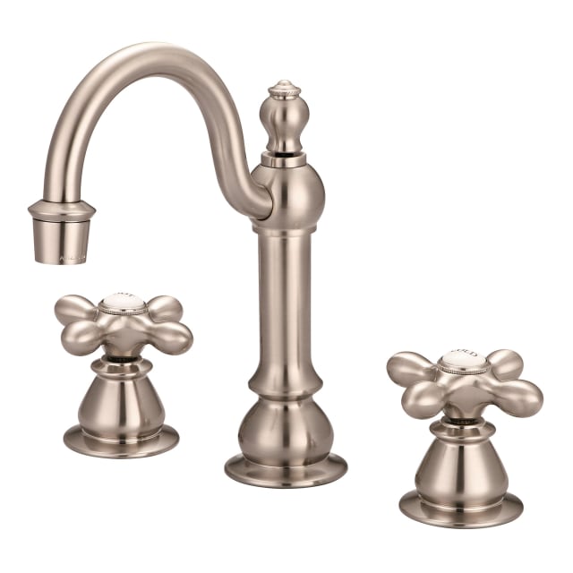 Brushed Nickel / Astley Classic Metal Cross Handles