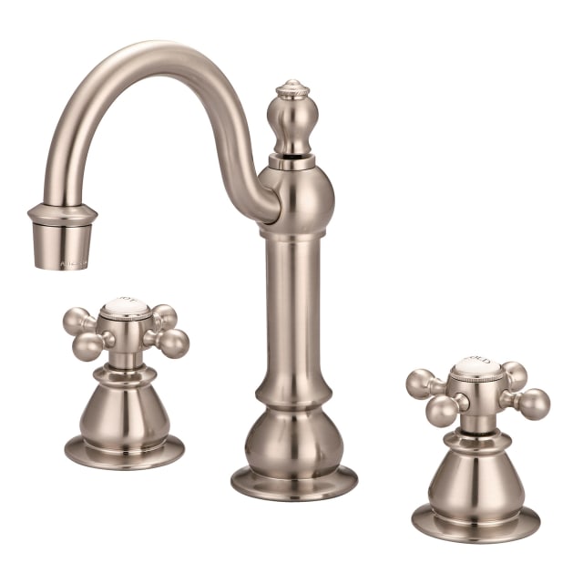 Brushed Nickel / British Classic Metal Cross Handles