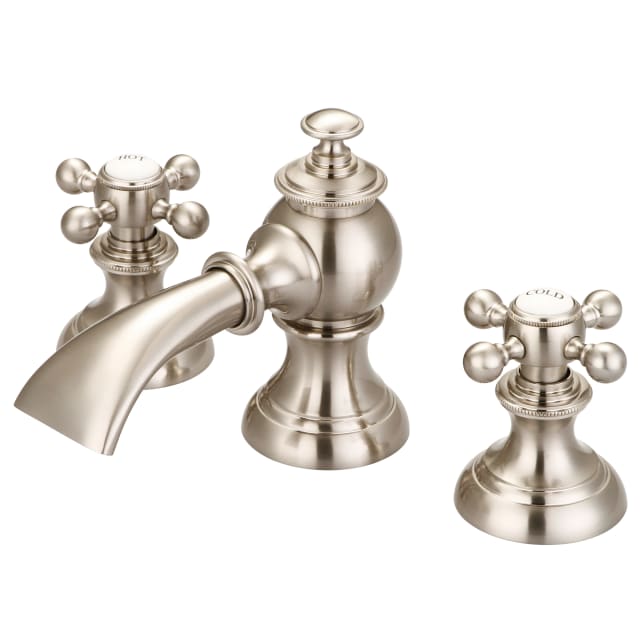 Brushed Nickel / British Classic Metal Cross Handles