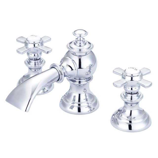 Chrome / Flat Metal Cross Handles