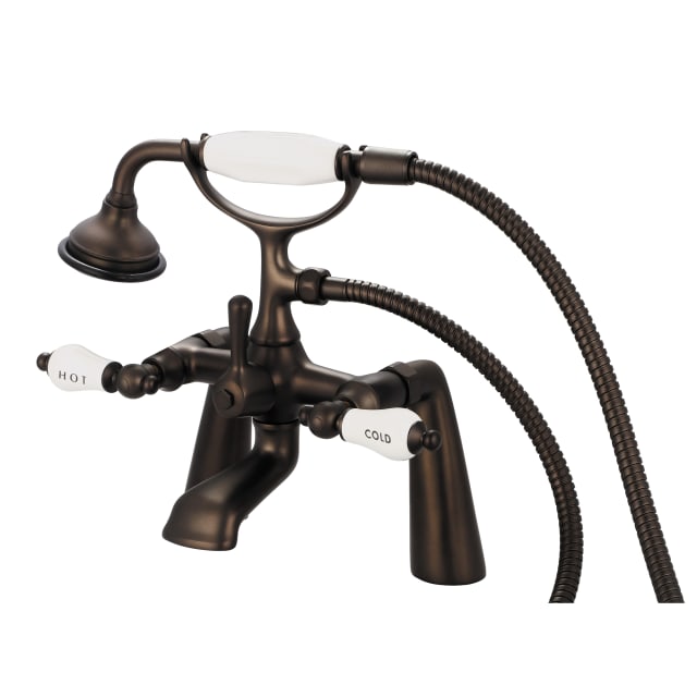 Oil Rubbed Bronze / Porcelain Hot & Cold Labeled Lever Handles