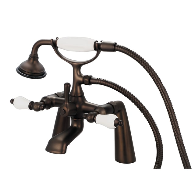 Oil Rubbed Bronze / Porcelain Lever Handles