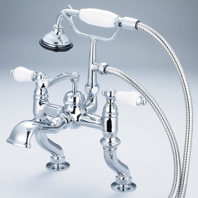 Chrome / Porcelain Lever Handles