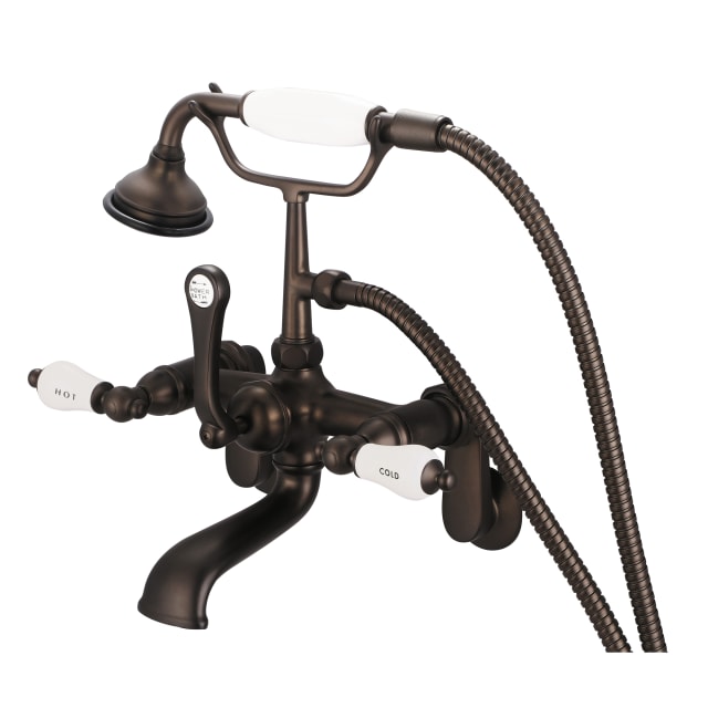 Oil Rubbed Bronze / Porcelain Hot & Cold Labeled Lever Handles