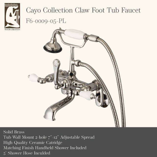 Polished Nickel / Porcelain Lever Handles