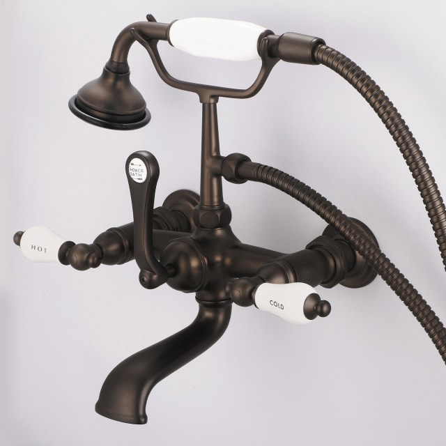 Oil Rubbed Bronze / Porcelain Hot & Cold Labeled Lever Handles