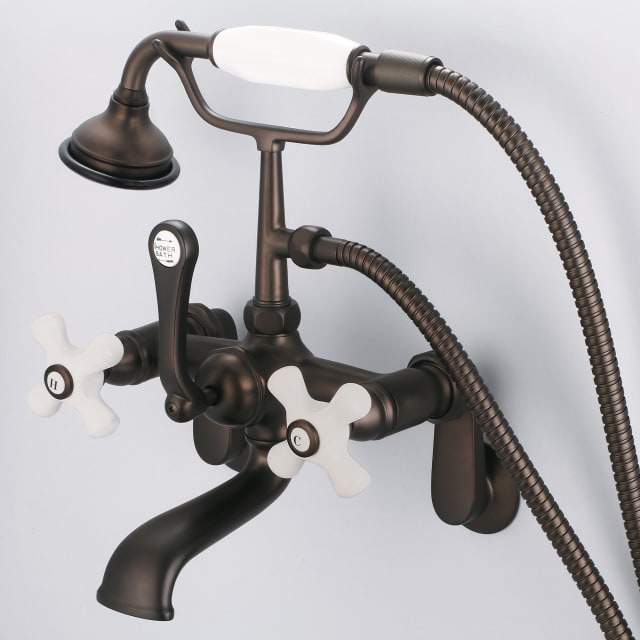 Oil Rubbed Bronze / Porcelain Cross Handles