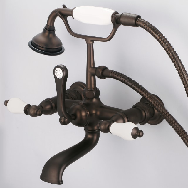 Oil Rubbed Bronze / Porcelain Lever Handles