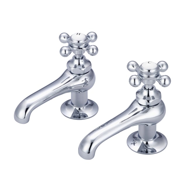 Chrome / British Classic Compact Metal Cross handles