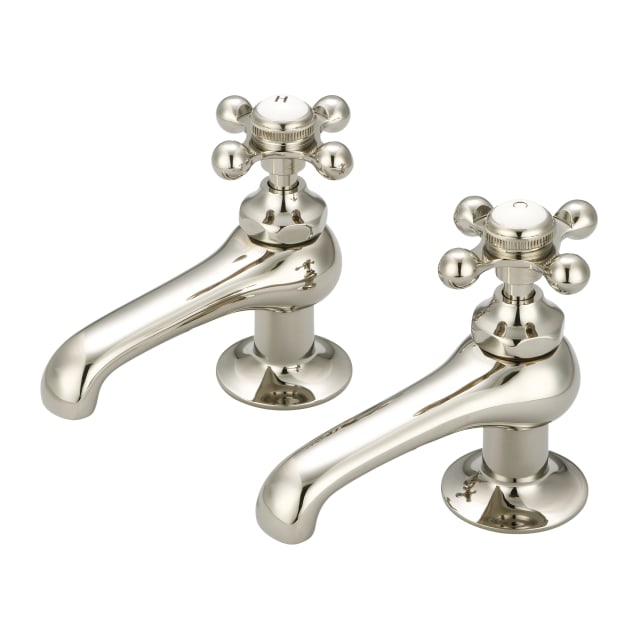 Polished Nickel / British Classic Compact Metal Cross handles