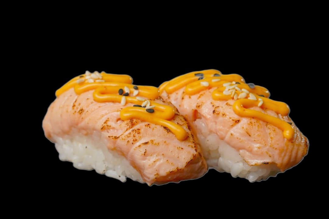 Aburi Sake Nigiri sushi in saarlouis