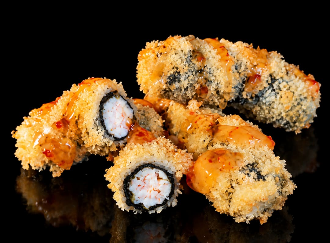 Fritierte Lachsstreifen ( 3 Stück) sushi in saarlouis
