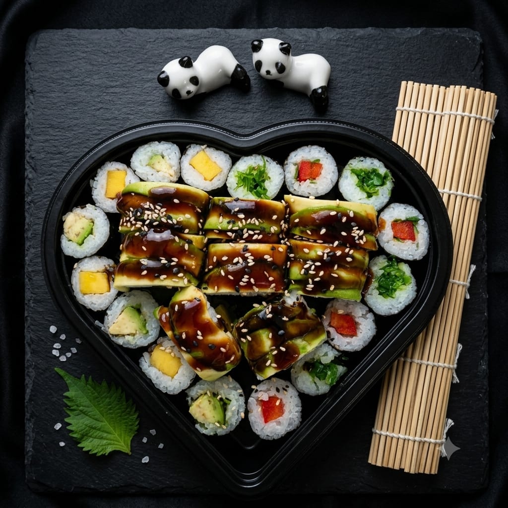 Herz Set Vegan Mix ( 24 Stück) sushi in saarlouis