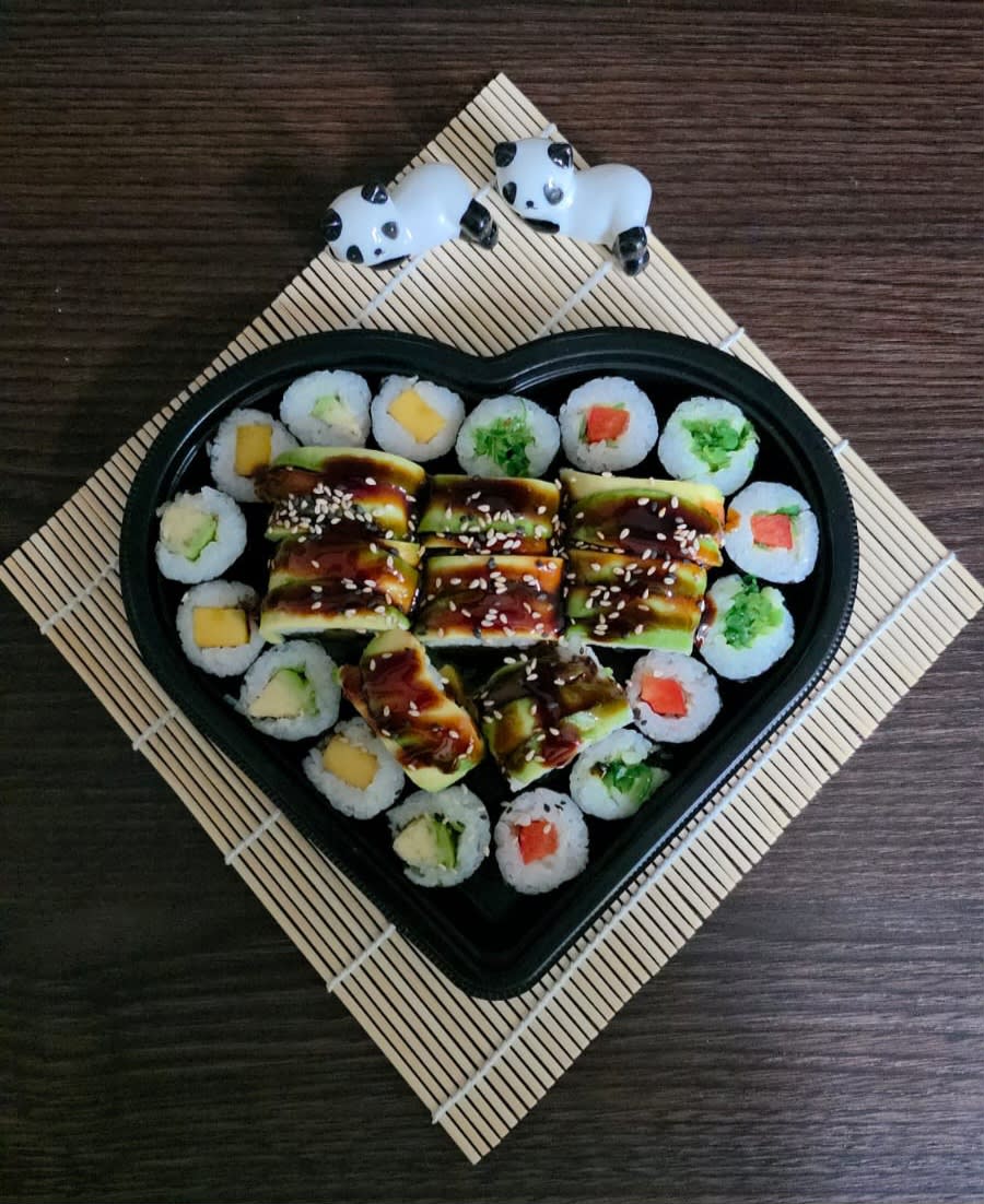 Herz Set Vegan Mix ( 24 Stück) sushi in saarlouis