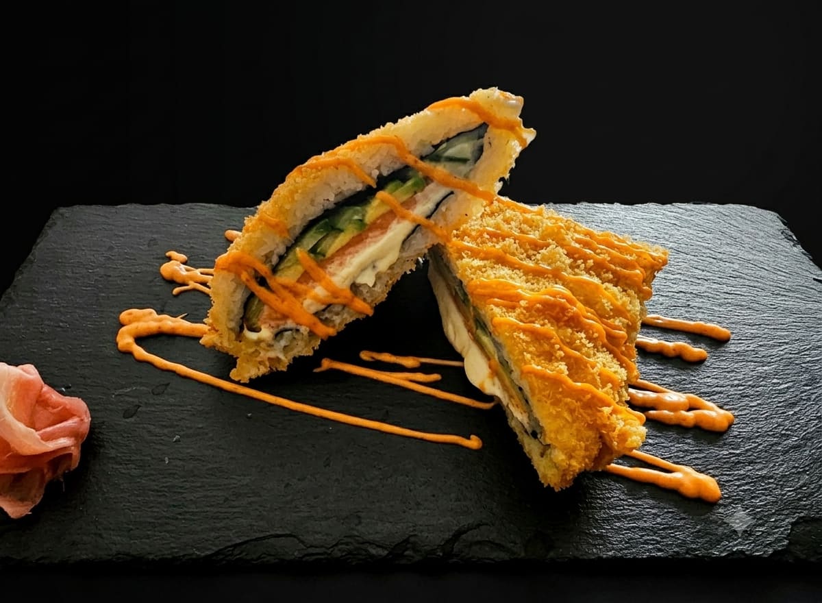 Sandwich mit Lachs  sushi in saarlouis