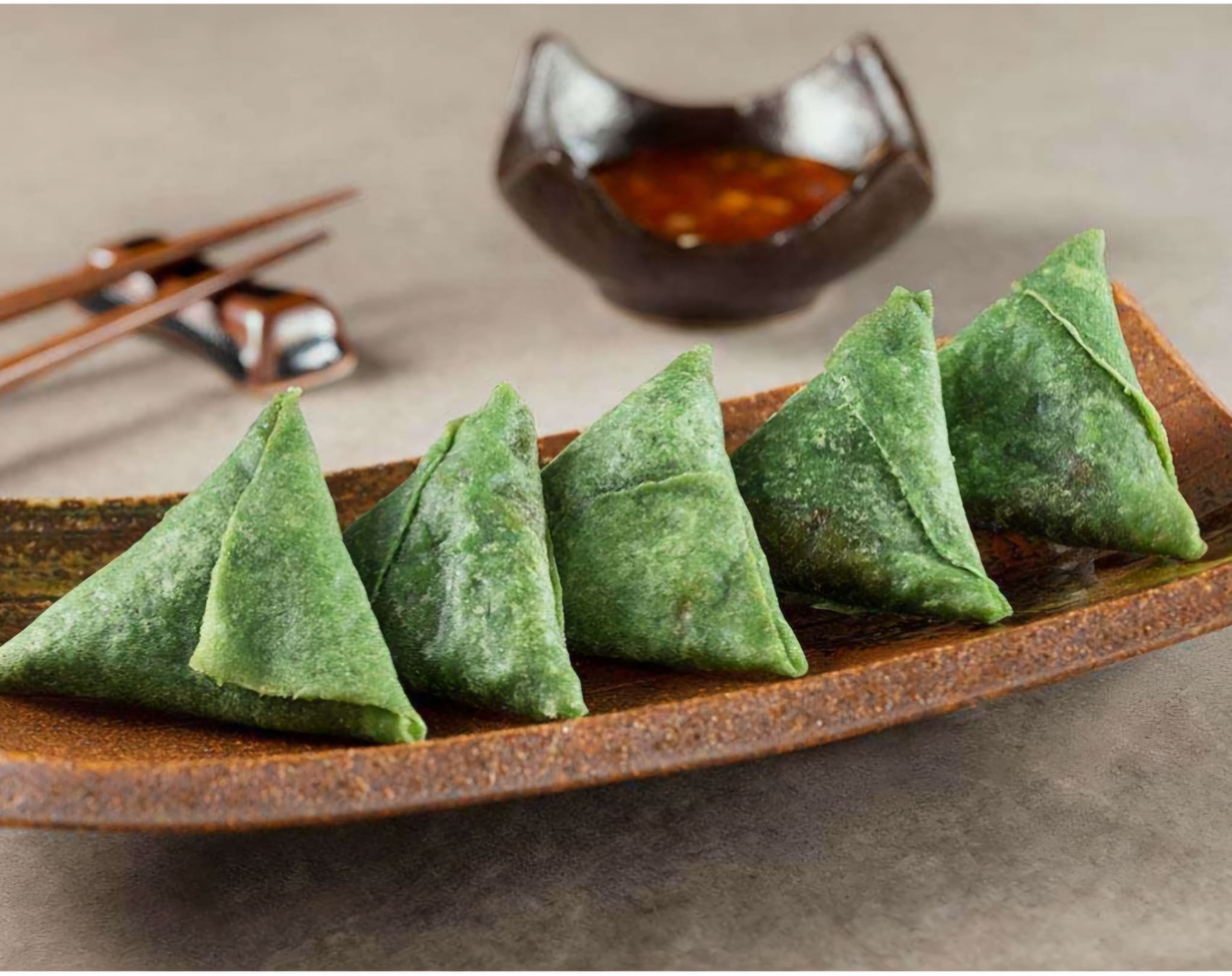 Samosa "Grün" vegetarisch sushi in saarlouis