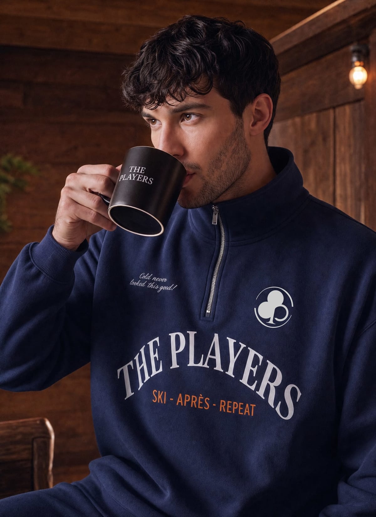 Après Ski Quarter Zip - Dark Blue