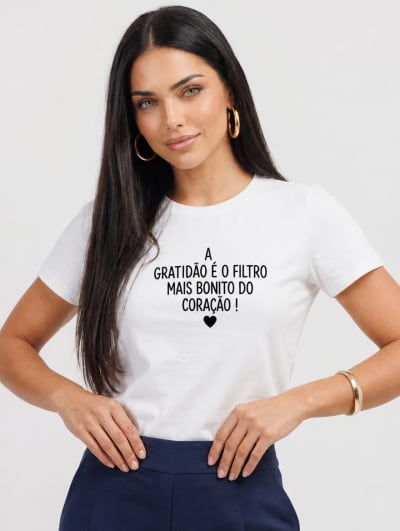 Camiseta Feminina T-Shirt Renovada
