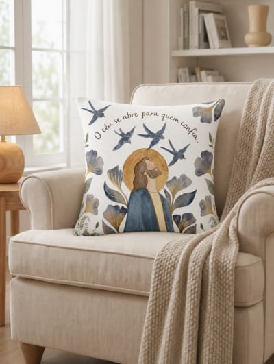 Almofada Decorativa 45x45 - Fe