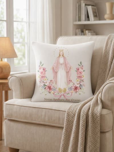 Almofada Decorativa 45x45 - Aleluia