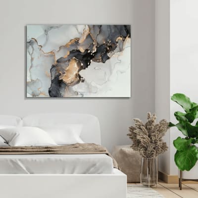 Tela Decorativa Grande Minimalist Real Marmore