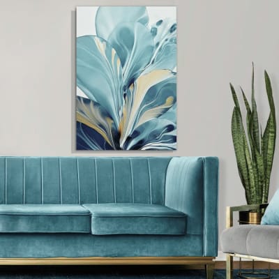 Tela Decorativa Grande Nordic Leaf