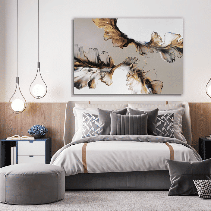 Tela Decorativa Grande Golden Art