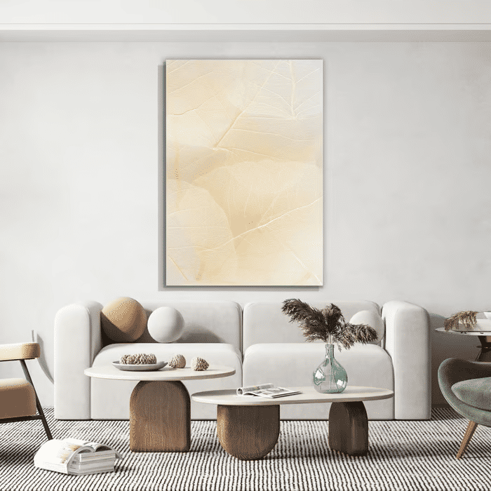 Tela Decorativa Grande Textures Leaf