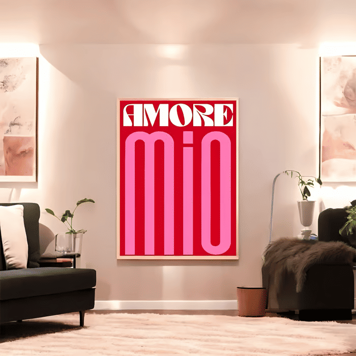 Tela Decorativa Grande Amore Mio