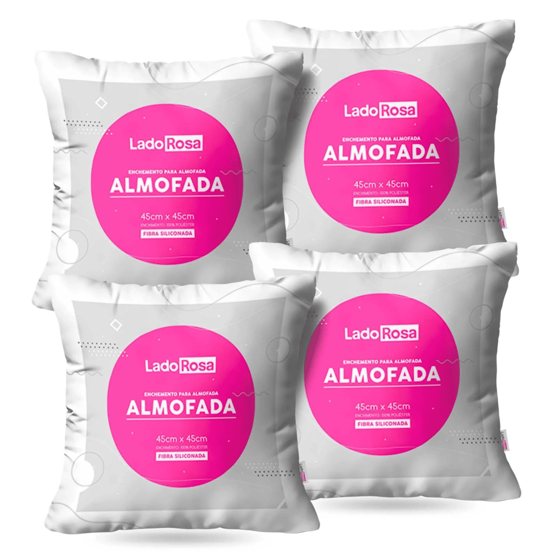 Kit: 4 Enchimentos para Almofadas