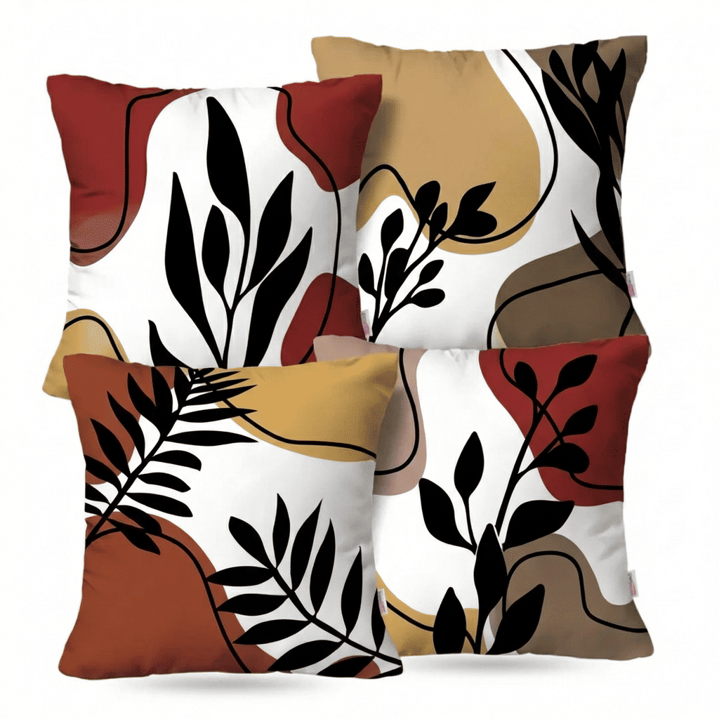 Kit: 4 Capas de Almofada Decorativas Pacific Island