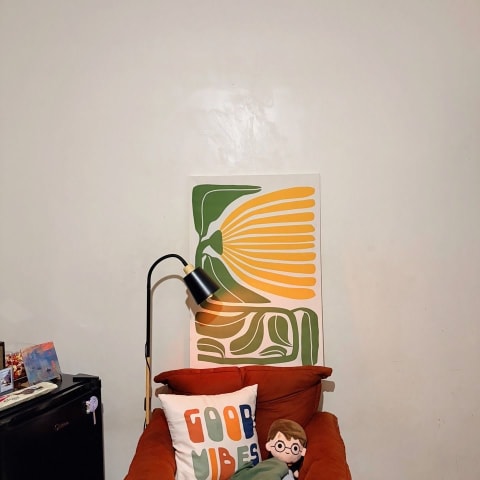 Foto real de cliente com o produto em casa