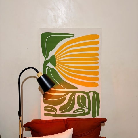 Foto real de cliente com o produto em casa