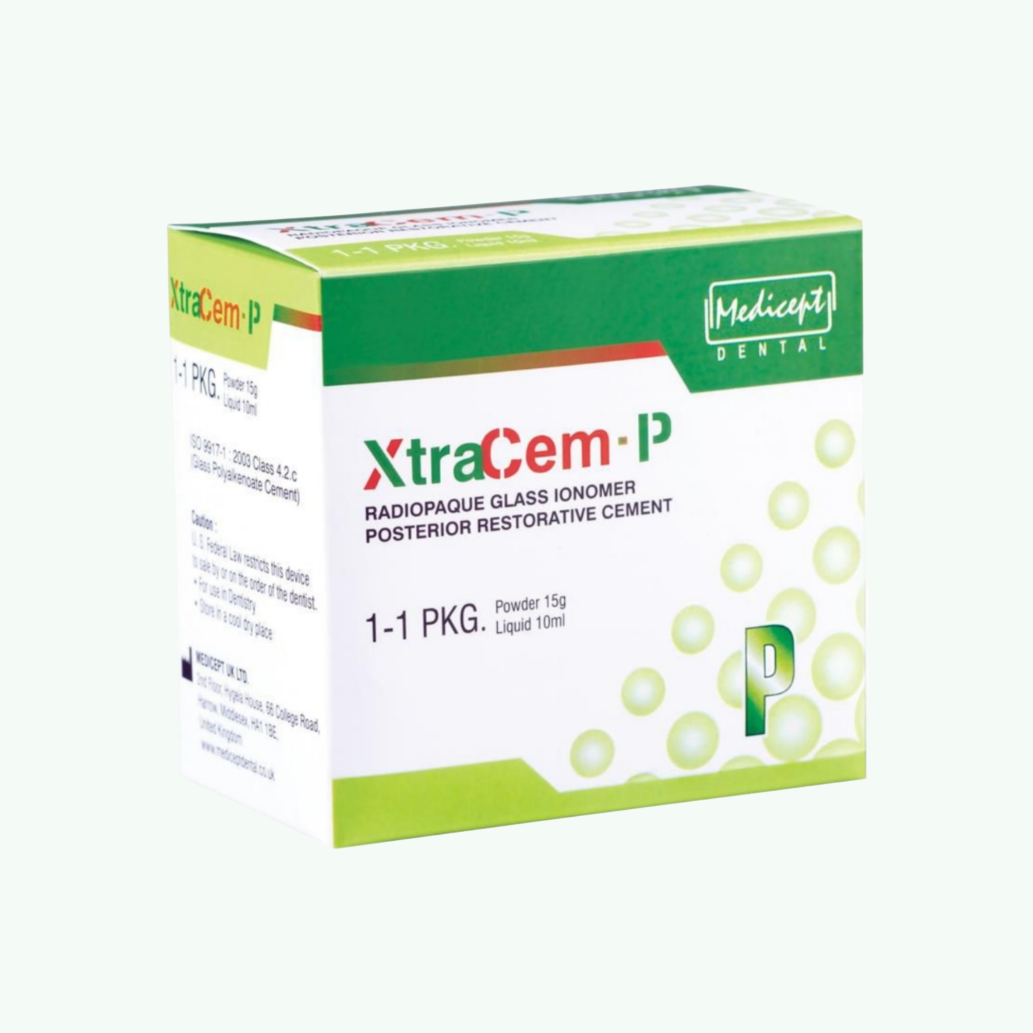 Medicept Dental Xtracem-P Radiopaque Glass Ionomer Posterior Restorative Cement