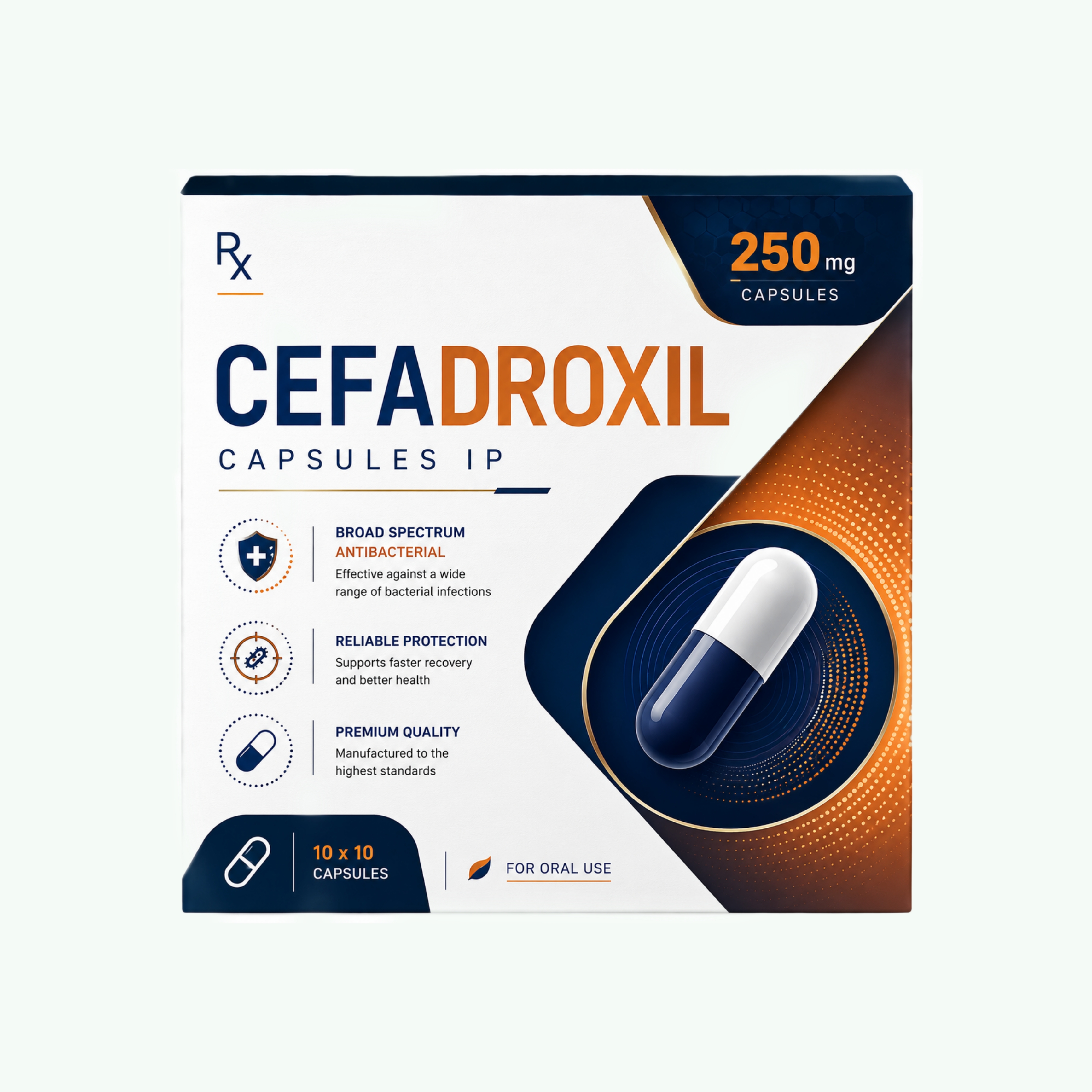 Cefadroxil Capsules IP 250mg